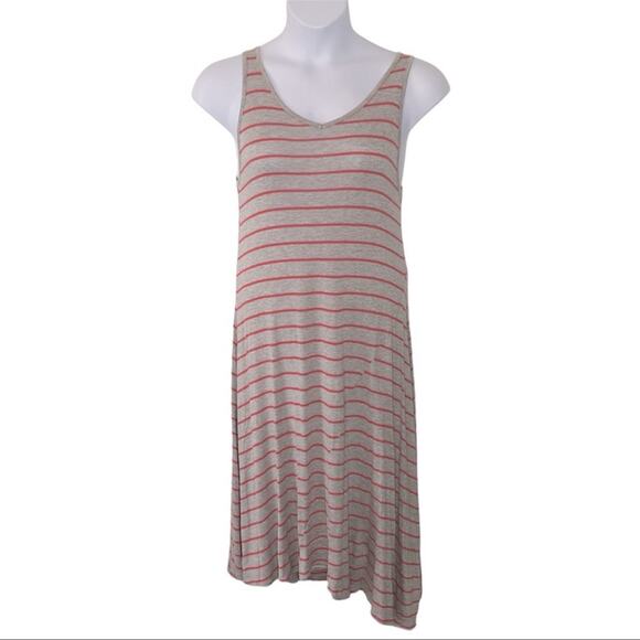Marc New York Performance Sleeveless Asymmetrical Striped Sundress Size Large - Picture 2 of 14